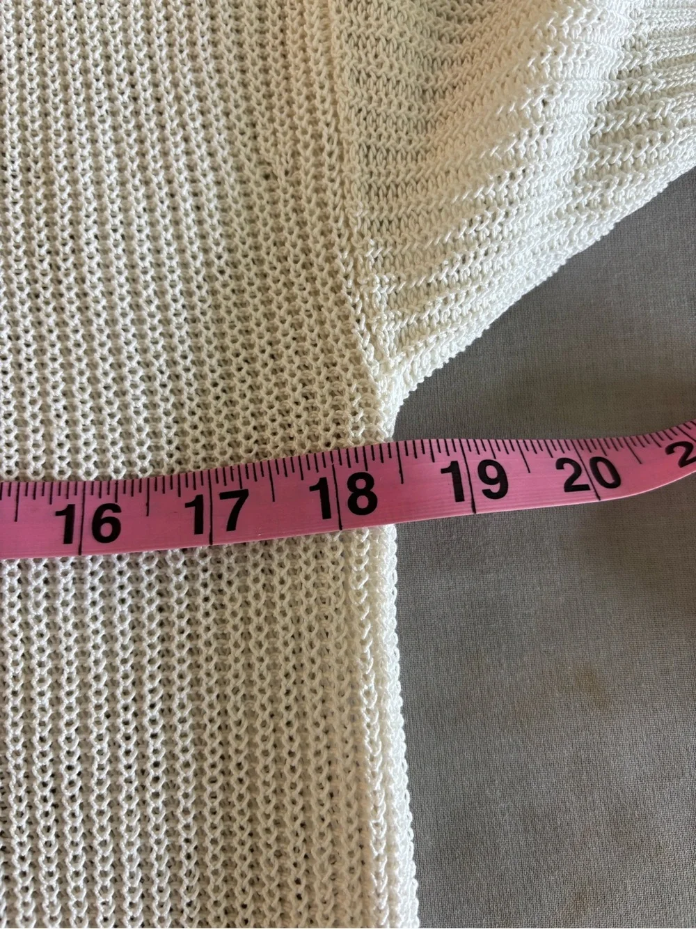 Eileen Fisher Cotton Silk Cord Split Neck Top Ivory Boxy Short Sleeve Luxury XS